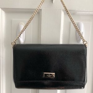 Black Kate Spade Leather purse- 3 ways to wear!
